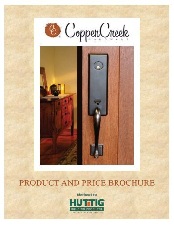 Copper Creek Product and Price Guide - Huttig Building Products