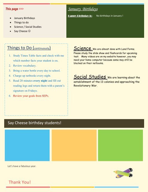 Newsletter templates for school I