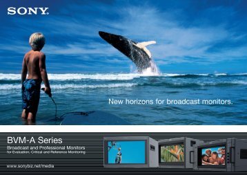 BVM-A Series BVM-A Series - Sony Professional