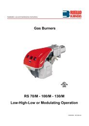 Gas Burners RS 70/M - Power Equipment Company