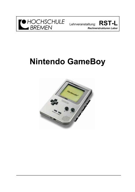 Nintendo GameBoy - Weblearn.hs-bremen.de