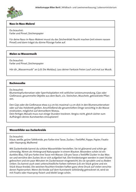 Biber Berti Lehrerinnenmappe