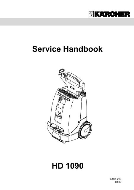 HD 1090 Service Handbook