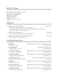 Keith Chugg's CV - The Communication Sciences Institute ...