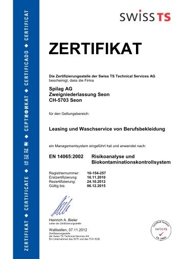 Zertifikat Magazines