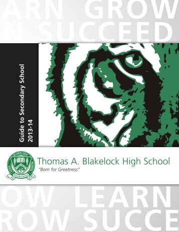 Blakelock Guide Book - TA Blakelock High School - Halton District ...