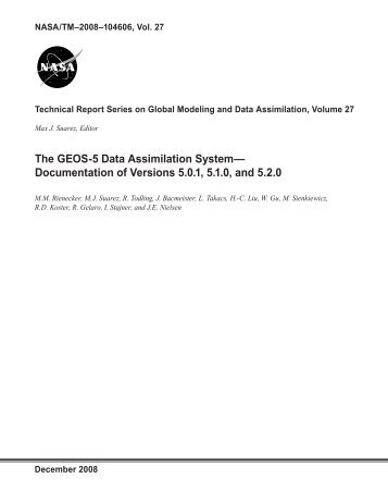 The GEOS-5 Data Assimilation System ... - GMAO - Nasa