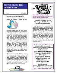 Issue#13 April 4, 2008 - Wilmington Public Schools
