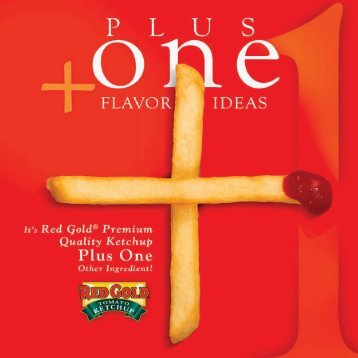 Red Gold Ketchup Plus 1 Flavor Ideas Brochure - POS Literature