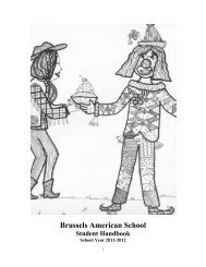 Download - Brussels American School - DoDEA