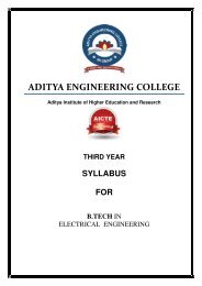 3rd year - Aditya Engineering College