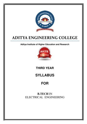 3rd year - Aditya Engineering College