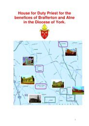 House for Duty Priest for the benefices of ... - Diocese of York