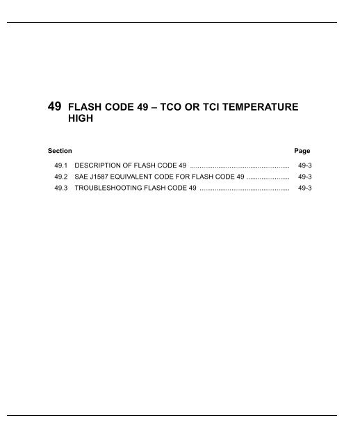 49 FLASH CODE 49 Ã¢Â€Â“ TCO OR TCI TEMPERATURE HIGH - ddcsn