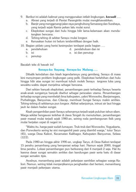 Bahasa Indonesia Tingkat Semenjana