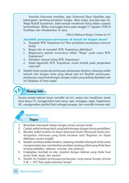 Bahasa Indonesia Tingkat Semenjana