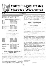 Juli 2013 - Markt Wiesenttal