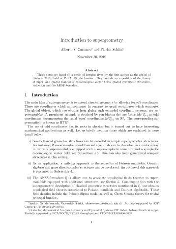 Introduction to supergeometry