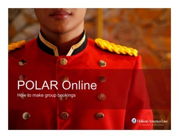 POLAR Online - Holland America Line