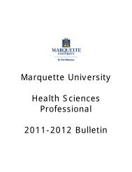 PDF for printing - Marquette University Bulletin