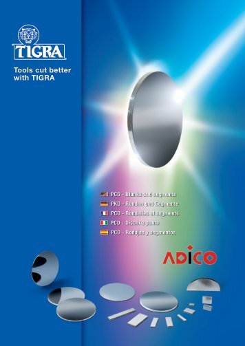 PCD - Blanks and segments PKD - Ronden und Segmente ... - Tigra