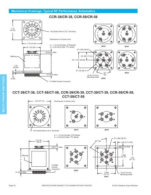 Download our Microwave Switches Selection ... - Teledyne Relays