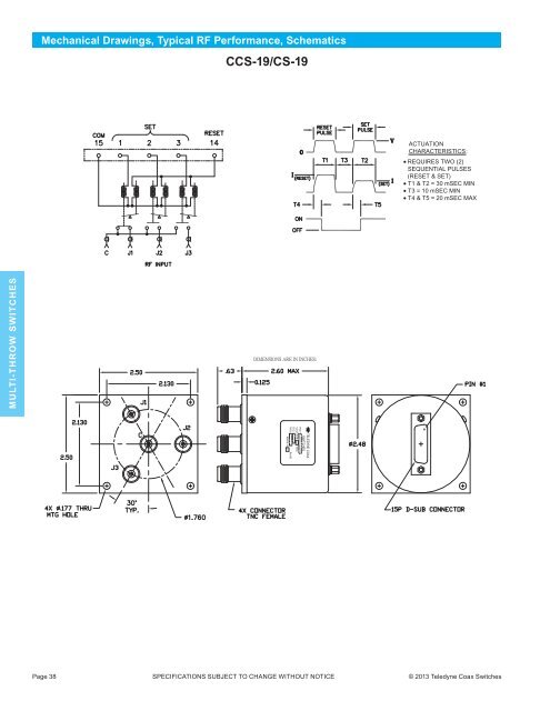 Download our Microwave Switches Selection ... - Teledyne Relays