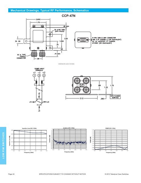 Download our Microwave Switches Selection ... - Teledyne Relays