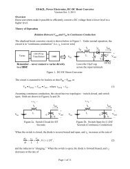 EE462L, Power Electronics, DC-DC Boost Converter Version ... - ECS