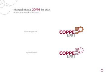 manual marca COPPE 50 anos - UFRJ