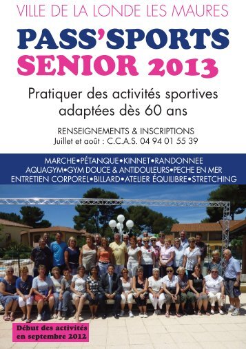 Pass'sports senior 2012/2013 - Mairie de La Londe les Maures