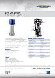 HYD 690 SERIES - Pressure Tech