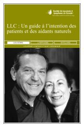 LLC : Un guide Ã  l'intention des patients et des aidants naturels