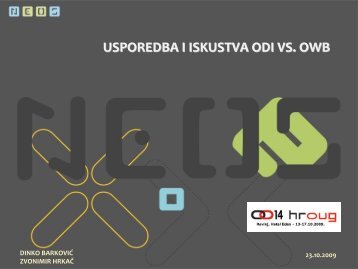 USPOREDBA I ISKUSTVA ODI VS. OWB - HrOUG