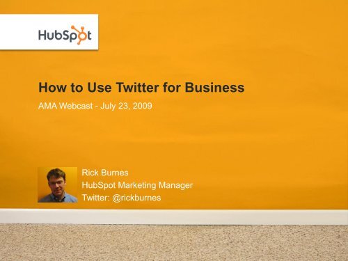 How to Use Twitter for Business