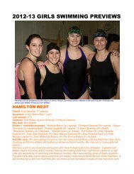 Dec. 3 Girls Swimming Previews Steinert solid; Nottingham eyes .500