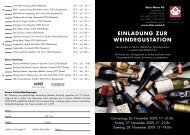 EinlAdunG zuR WEindEGuSTATiOn - Ritter Weine AG
