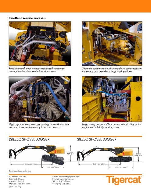 S855C/LS855C SHOVEL LOGGER - Tigercat Industries Inc.