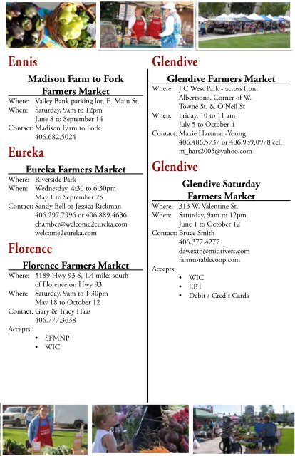 directory and map - Montana Department of Agriculture