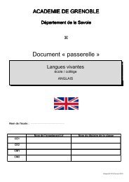 anglais - Inspection académique de la Savoie