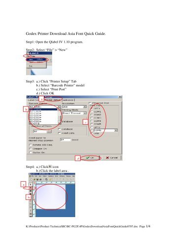 Godex Printer Download Asia Font Quick Guide. - VIC Computer (HK)