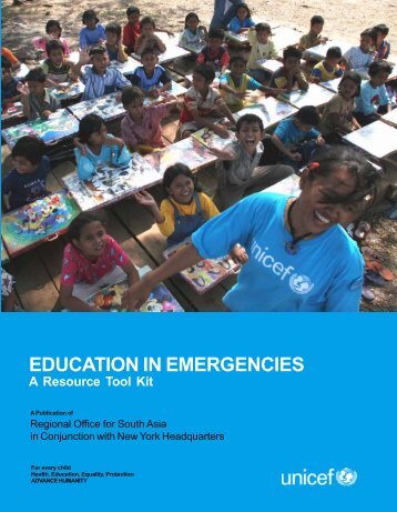 Education in Emergencies: A Resource Tool Kit - Unicef