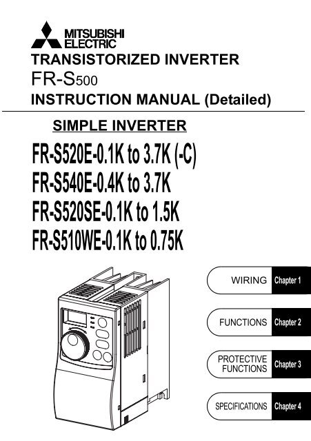 Download the Mitsubishi S500 VFD Instruction Manual - MRO Stop