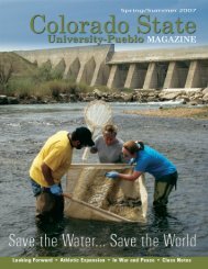 Colorado State University-Pueblo MAGAZINE Spring/Summer 2007