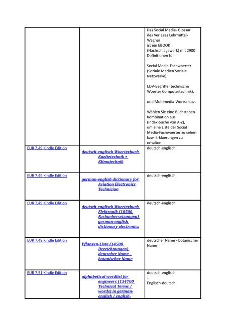 eBook-Produkt-Katalog Technik lernen Mechatronik-Nachschlagewerke