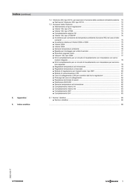 vitodens 200/222/300-w - Certificazione energetica edifici