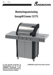 Monteringsanvisning Gassgrill Cronos 12773 - Landmann Norge AS