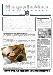 unser Newsletter vom Juli 2009 - Gymnasium Altona