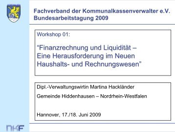 Finanzrechnung und LiquiditÃ¤t - kassenverwalter.de