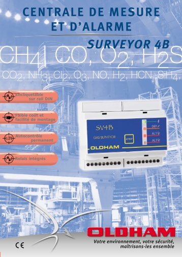 surveyor 4b centrale de mesure et d'alarme - Gas Alarm Systems